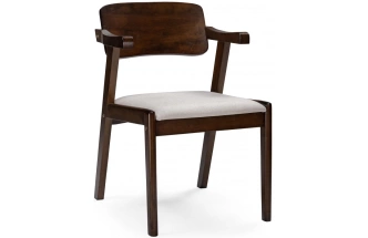 Стул Velma, деревянный , dirty oak / light beige