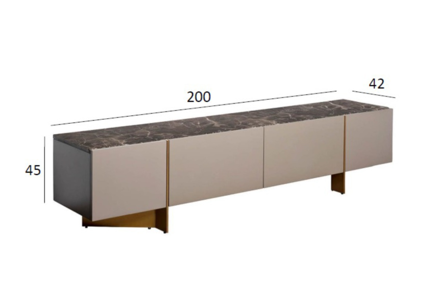 Тумба под ТВ Gate, с ящиками