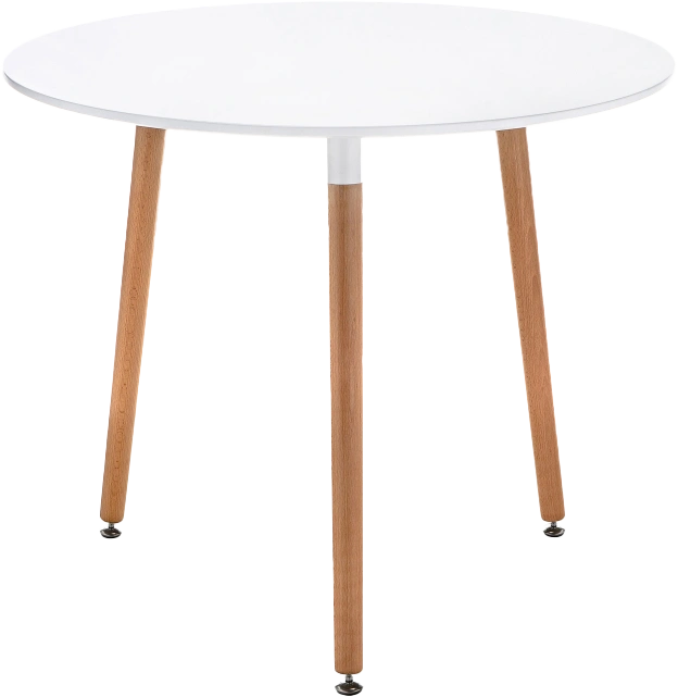 Кухонный стол Lorini, 90x73, МДФ, white, каркас wood 