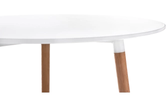 Кухонный стол Lorini, 90x73, МДФ, white, каркас wood 