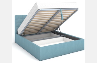 Кровать Ребекка с/м 160x200 Newtone aqua blue