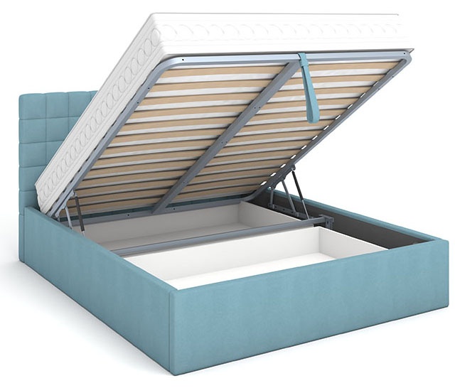 Кровать Ребекка с/м 160x200 Newtone aqua blue