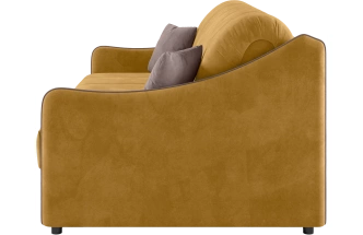 ​Диван прямой Дели 140, модель 032, Ultra Mustard / Ultra Stone (горчичный)