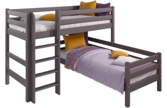 Детская угловая кровать Соня-7, с прямой лестницей, лаванда