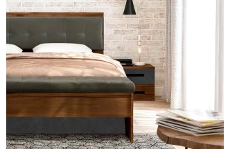 Спальный гарнитур Глазго, композиция #1, металл бруклин / таксония