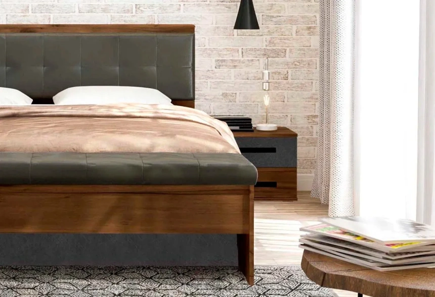 Спальный гарнитур Глазго, композиция #1, металл бруклин / таксония