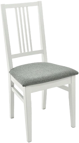 Стул Никас, деревянный, браво 28 велюр, каркас эмаль белая