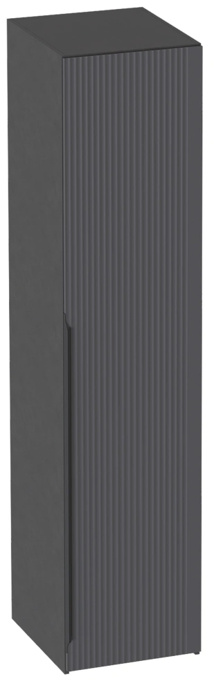 Шкаф однодверный Нора, распашной для одежды, металл бруклин / графит