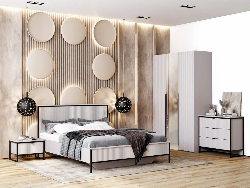 Тумба прикроватная Нора, с ящиком, персидский жемчуг