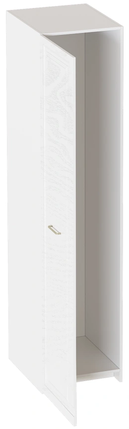 Шкаф однодверный Манхэттен, распашной для одежды, белый аляска / айс 06
