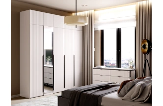 Комод Нора, на ножках, с шестью ящиками, персидский жемчуг