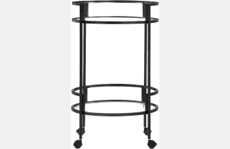 Журнальный стол Kotani, 50x79, стекло, black/clear 