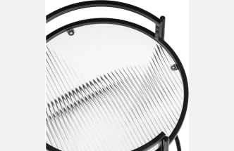Журнальный стол Kotani, 50x79, стекло, black/clear 