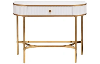 Туалетный столик KFG166, белый / золото 