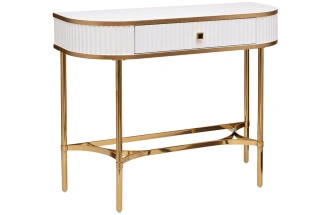 Туалетный столик KFG166, белый / золото 