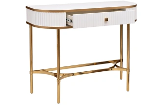 Туалетный столик KFG166, белый / золото 