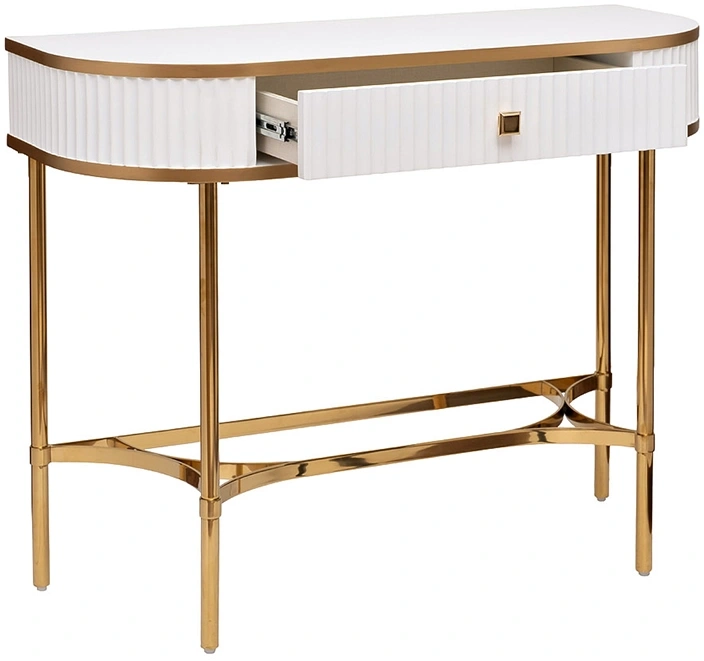 Туалетный столик KFG166, белый / золото 