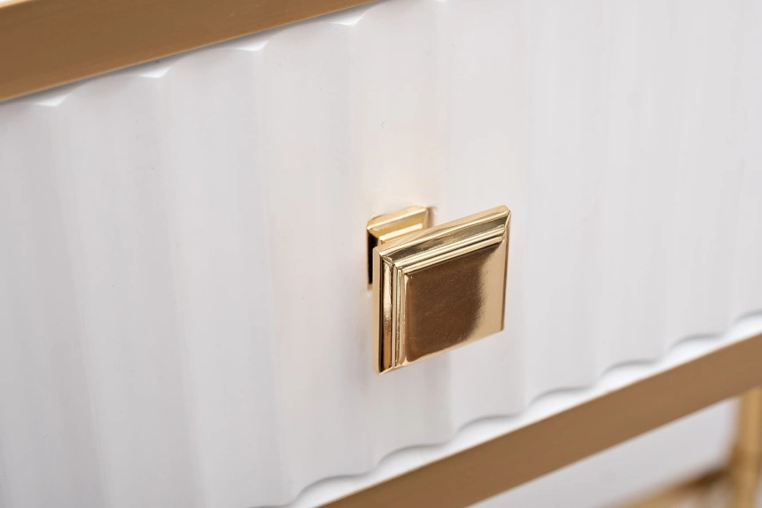 Туалетный столик KFG166, белый / золото 