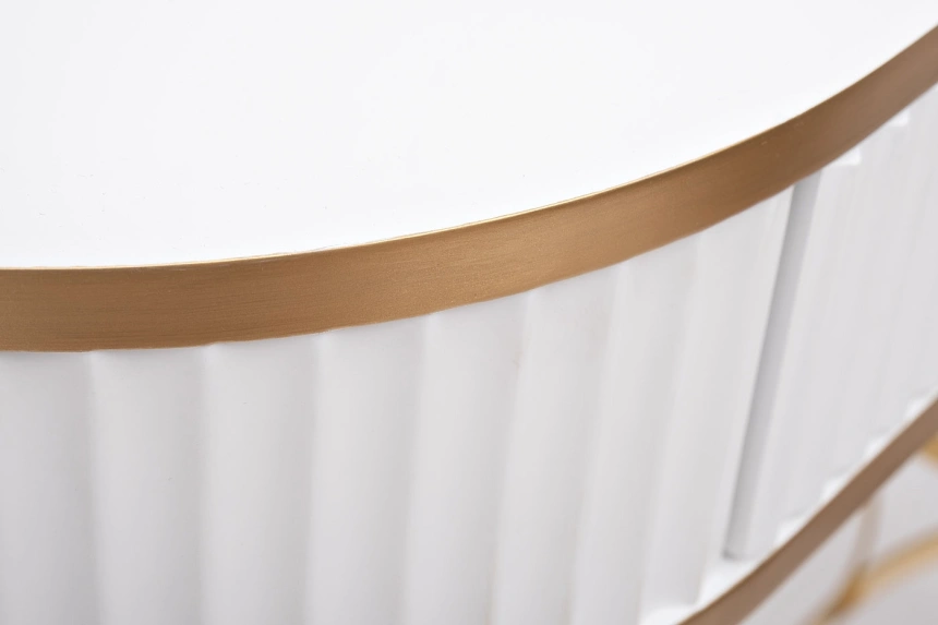 Туалетный столик KFG166, белый / золото 