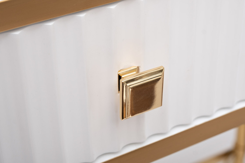 Туалетный столик KFG166, белый / золото