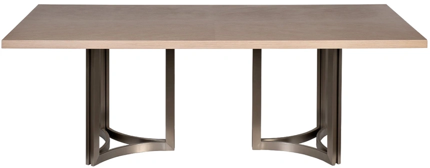 Обеденный стол 58DB-17030, 220x100x77, МДФ, Шпон, светло-коричневый / серый 