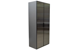 Шкаф двухдверный Alto, 100x57x228.5, распашной с ящиками, серый кобальт 