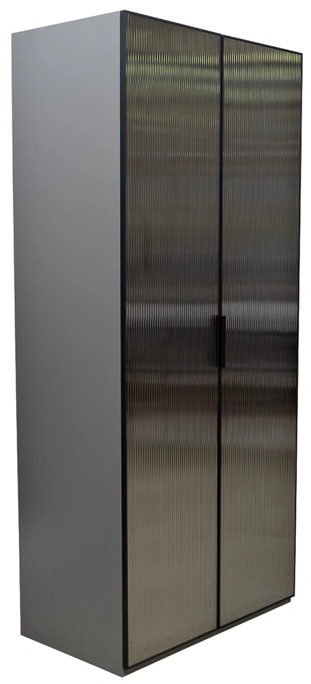 Шкаф двухдверный Alto, 100x57x228.5, распашной с ящиками, серый кобальт 