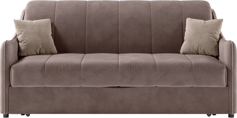 Диван прямой Дели 140, модель 032, Ultra Stone / Ultra Sand (коричневый)