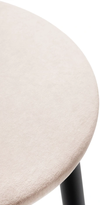 Полубарный табурет Гангток, катания айвори / черный матовый