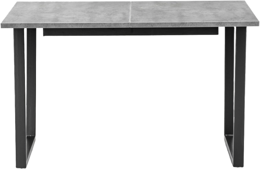 Кухонный стол раздвижной Лота Лофт, 140(180)x80, ЛДСП, бетон, каркас черный матовый