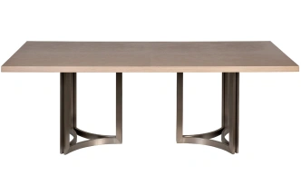 Обеденный стол 58DB-17035, 300x120x77, МДФ, Шпон, светло-коричневый / серый 