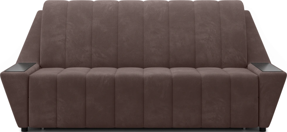 Диван прямой Канзас 160, модель 065, Maxx 235 (коричневый) / венге