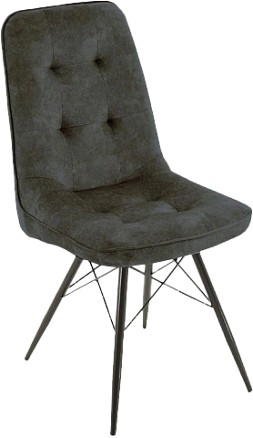 Стул Бордо, мягкий, милано 12, велюр, каркас паук черный