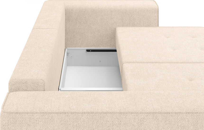 Диван угловой двухместный Венте, модель 035, Danco 130 (бежевый)