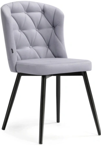 Стул Алиссум., на металлокаркасе, velutto 49 / черный