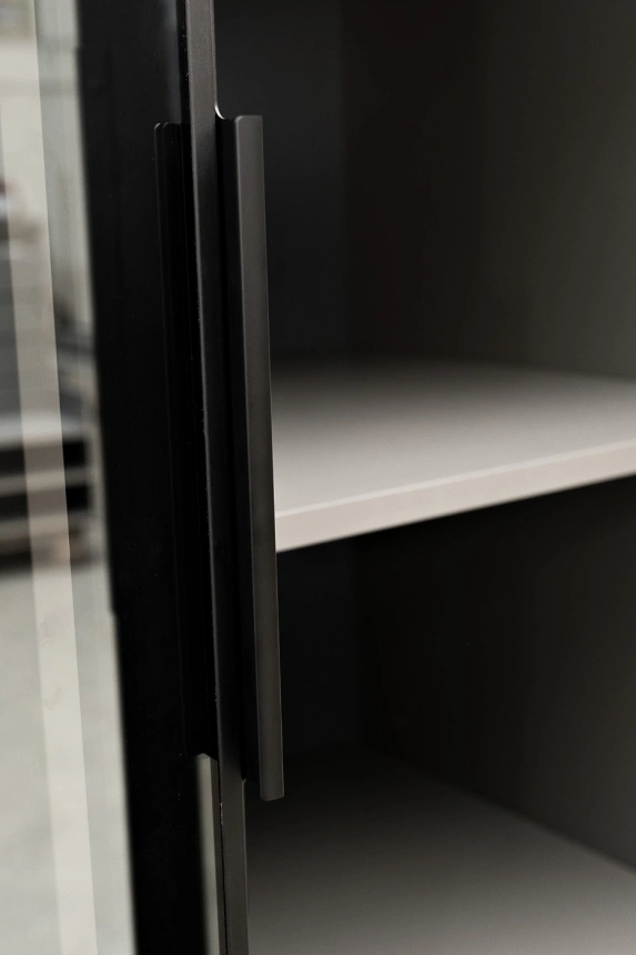 Шкаф двухдверный Alto, 100x57x228.5, распашной с полками, серый кобальт