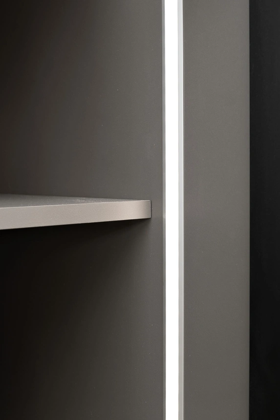 Шкаф двухдверный Alto, 100x57x228.5, распашной с полками, серый кобальт