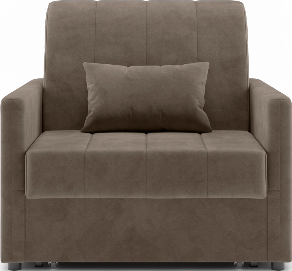 Кресло-кровать Хилтон 80, модель 139, Ultra Beige (бежевый) / венге