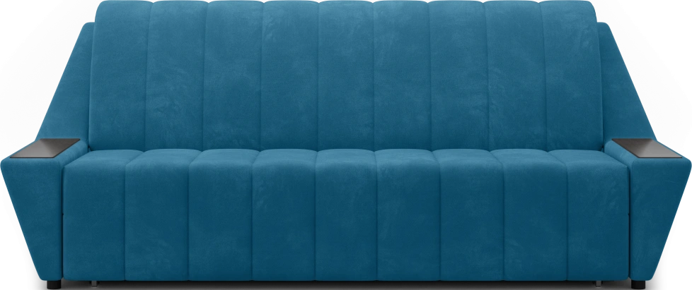 Диван прямой Канзас 180, модель 065, Maxx 754 (синий) / венге