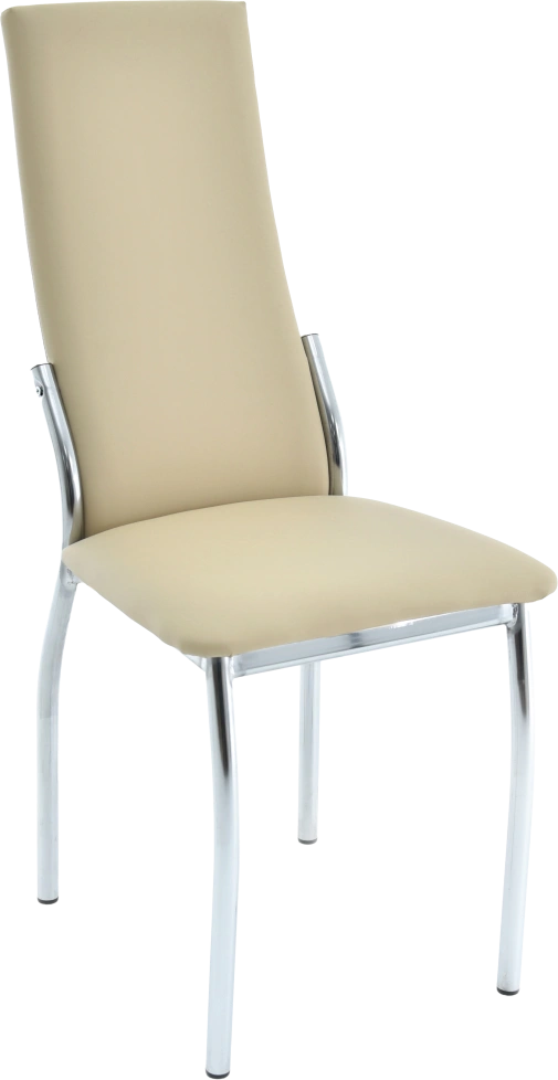 Стул Асти, мягкий, Батлер 02, экокожа, хром каркас