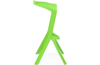 Барный табурет Mega, пластиковый, зеленый