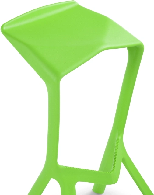 Барный табурет Mega, пластиковый, зеленый