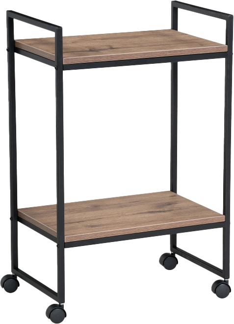 Сервировочный стол Ранд, 50x30x75, ЛДСП, дуб велингтон, каркас черный