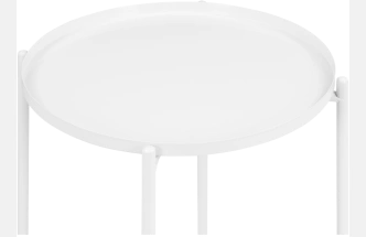 Журнальный стол Tray 1, 46x52, металл, white, каркас белый
