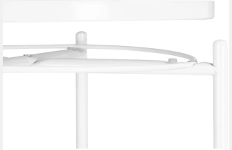 Журнальный стол Tray 1, 46x52, металл, white, каркас белый