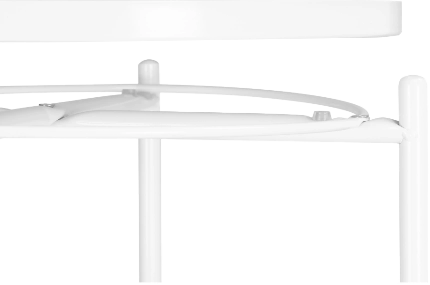 Журнальный стол Tray 1, 46x52, металл, white, каркас белый