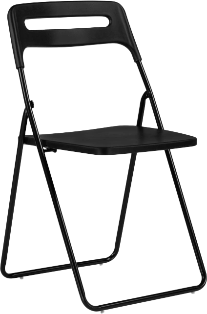 Стул Fold складной, пластиковый, black