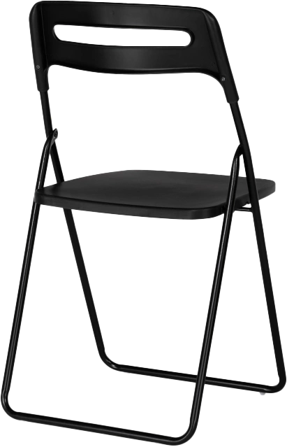 Стул Fold складной, пластиковый, black
