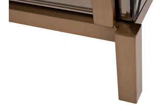  Тумба прикроватная KFG170, с ящиками, зеркальная 