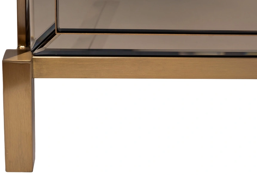 Тумба прикроватная KFG170, с ящиками, зеркальная